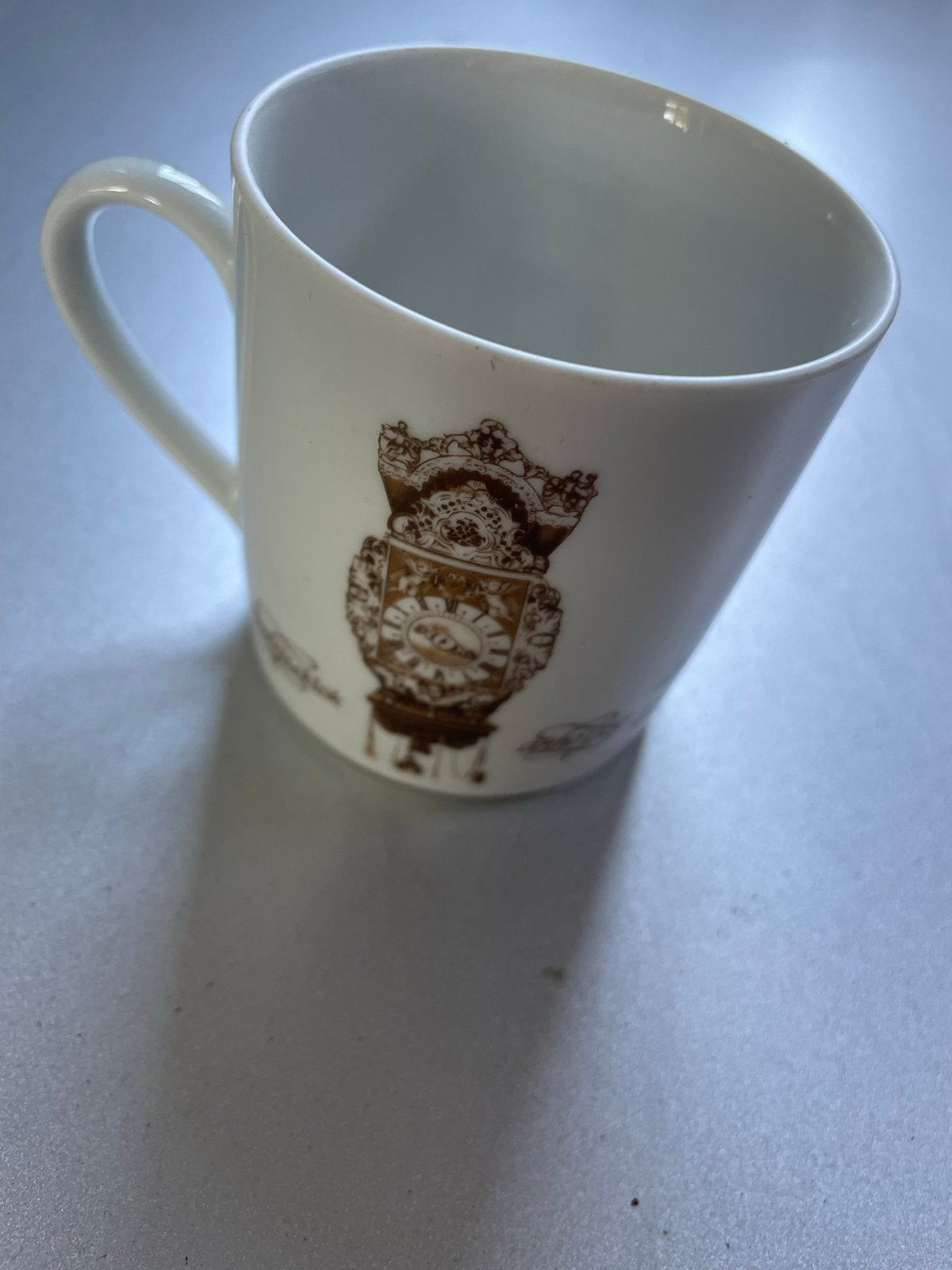 Mitterteich Porzellan Mok met Stoeltjesklok Decoratie, Ophalen of Verzenden