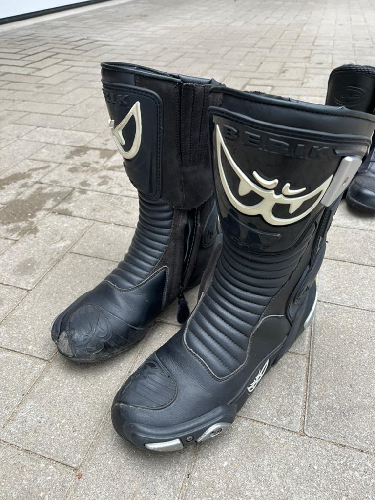 Berik motorlaarzen maat 43, Motoren, Ophalen of Verzenden, Tweedehands, Heren, Laarzen