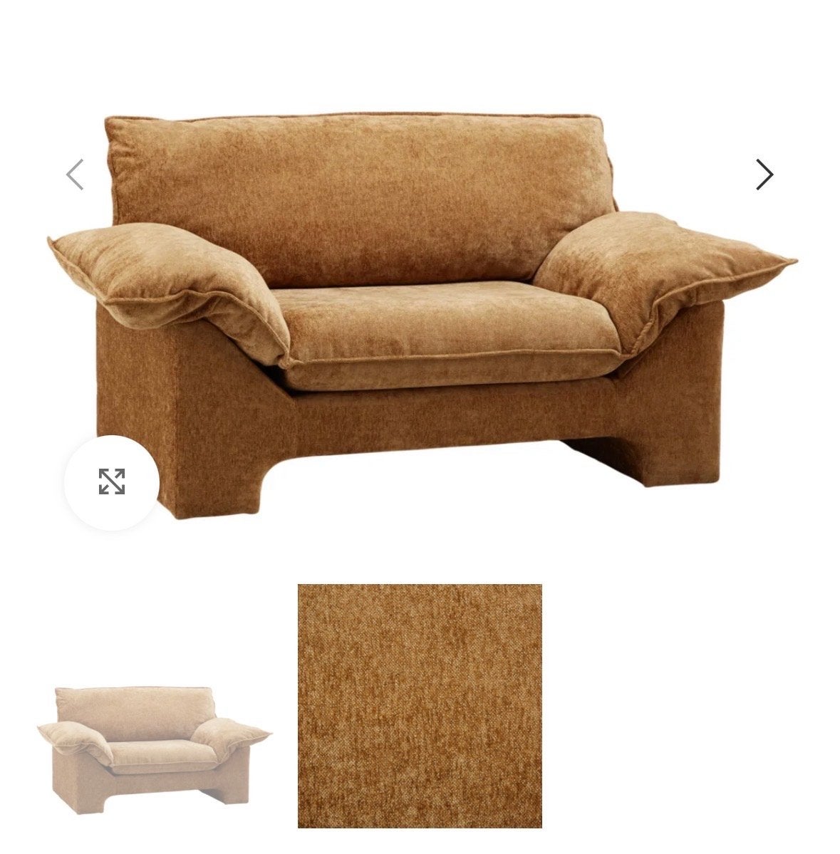 Nieuwe Loveseat Woodstock - Iets bruiner dan verwacht, Ophalen, 150 tot 200 cm, 75 tot 100 cm, Stof