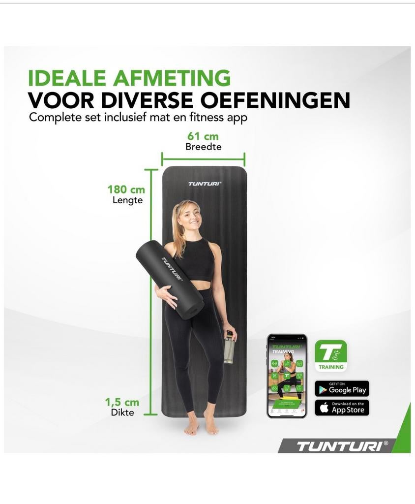 Sport-Yogamat tunturi 2 stuks NIEUW, Ophalen of Verzenden, Nieuw