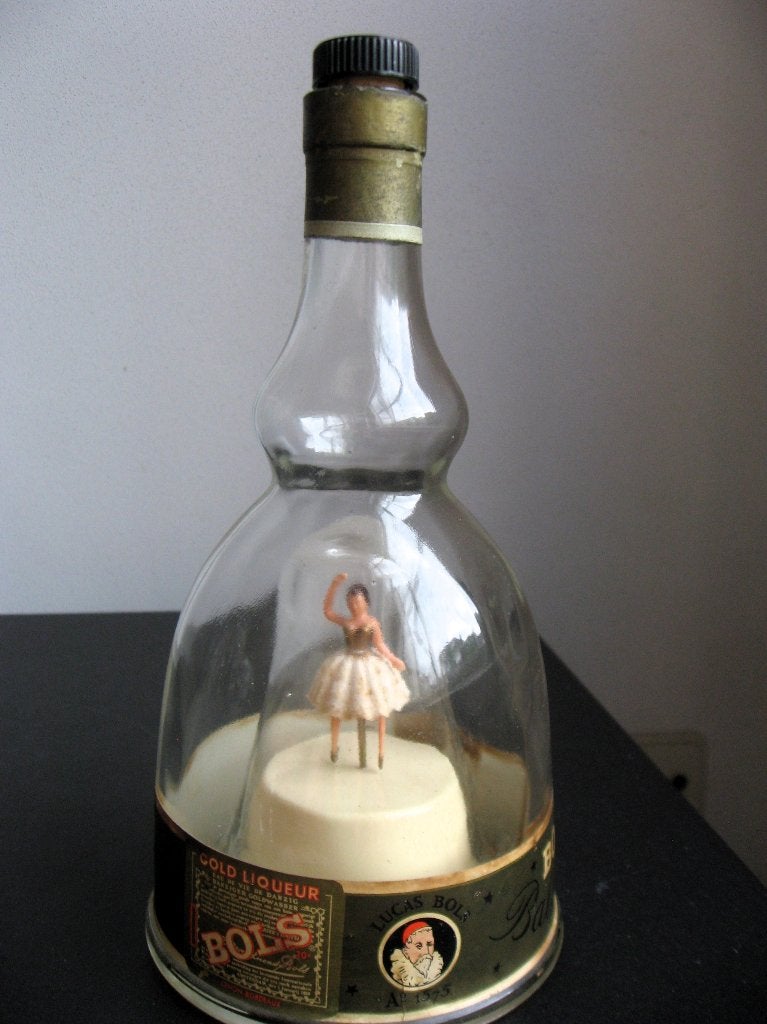 Retro Bols Ballerina muziekfles jaren 50/60, Ophalen of Verzenden