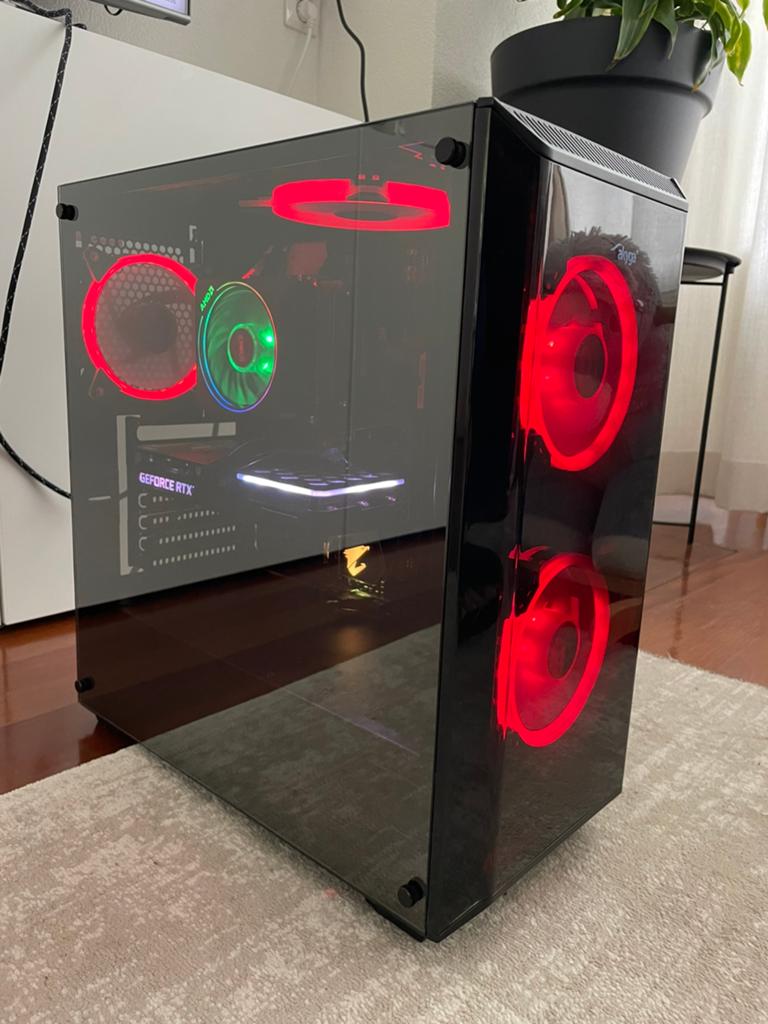 Gaming PC RTX3060 12GB/16GB DDR4/AMD2600/b450/496GB SSD, Computers en Software, Desktop Pc's, Ophalen, Zo goed als nieuw, Gaming