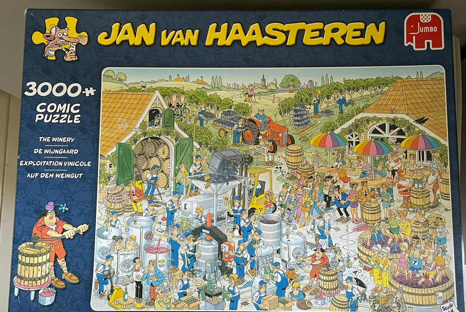 Jan van Haasteren (de wijngaard) 3000 stukjes, Hobby en Vrije tijd, Denksport en Puzzels, Ophalen, Meer dan 1500 stukjes, Zo goed als nieuw