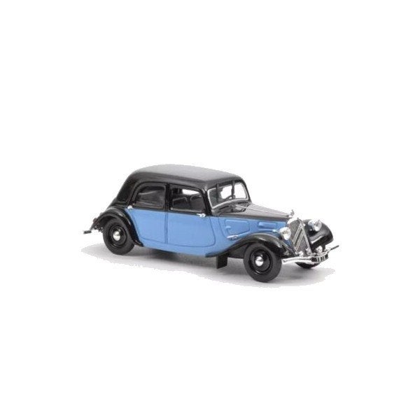 Citroen 11 Legere Coupe 1935 Blauw Modelauto 1/43 Norev, Auto, Norev, Ophalen of Verzenden, Norev