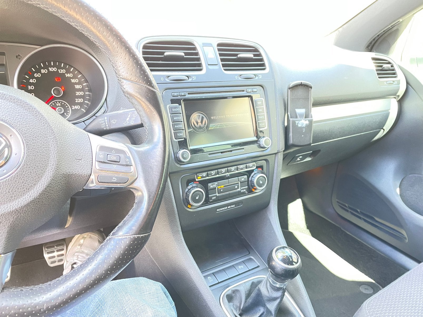 Volkswagen Golf 1.4 TSI 90KW 2010 Wit, Auto's, Stof, 4 cilinders, Handgeschakeld, Grijs