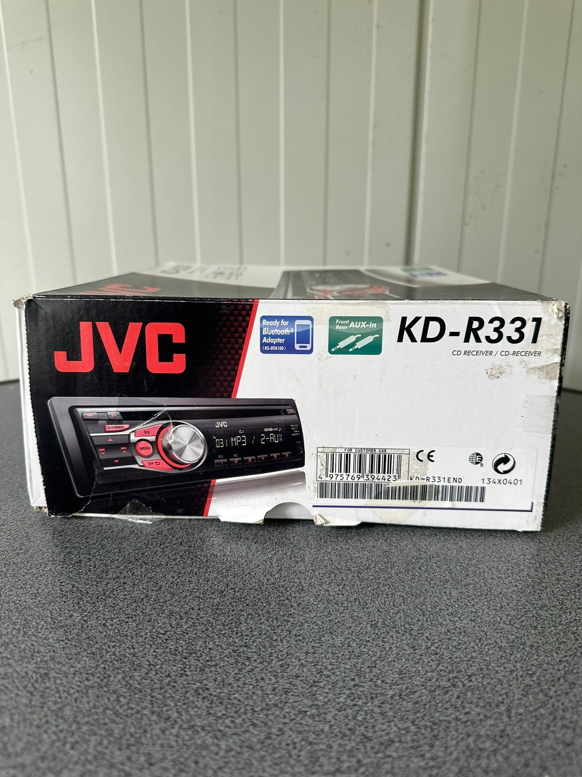 JVC 1-DIN CD ReceiverKD-R331 auto radio, Auto diversen, Autoradio's, Ophalen of Verzenden
