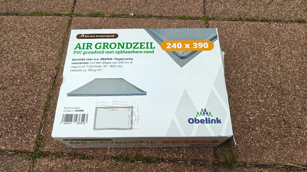 Obelink Air Grondzeil - PVC grondzeil met opblaasbare rand, Ophalen, Nieuw