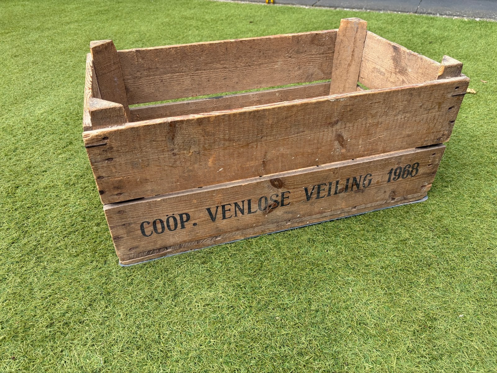 Vintage Houten Veilingkist COOP Venlose Veiling 1968, Ophalen of Verzenden
