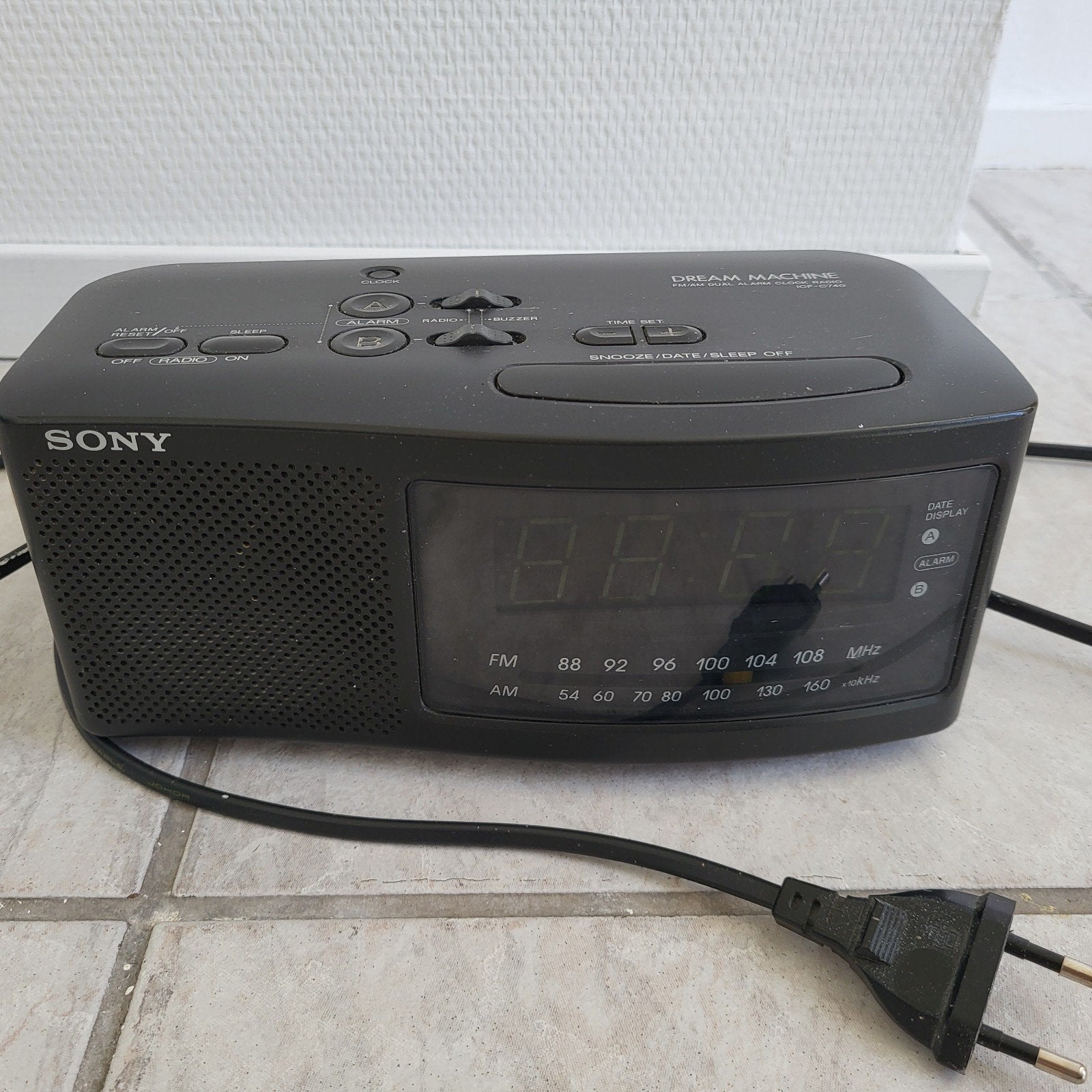 Sony Dream Machine ICF-C210 Wekkerradio, Ophalen of Verzenden, Gebruikt, Digitaal