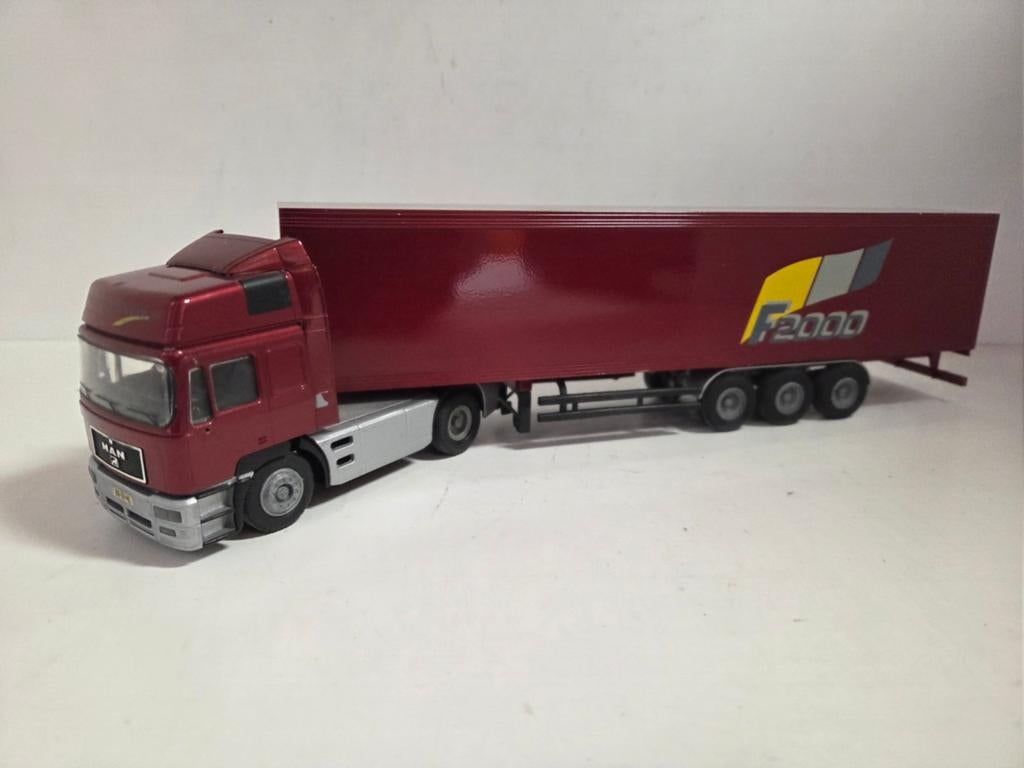 Conrad MAN F2000 1:50, Hobby en Vrije tijd, Modelauto's | 1:50, ., Conrad, Ophalen of Verzenden, Zo goed als nieuw