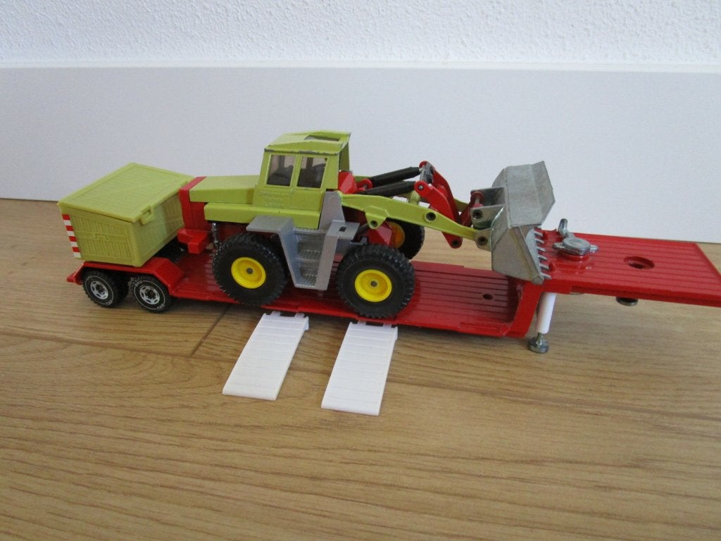 Siku 3716 dieplader met Zettelmeyer, Ophalen of Verzenden, Gebruikt, Bus of Vrachtwagen, SIKU