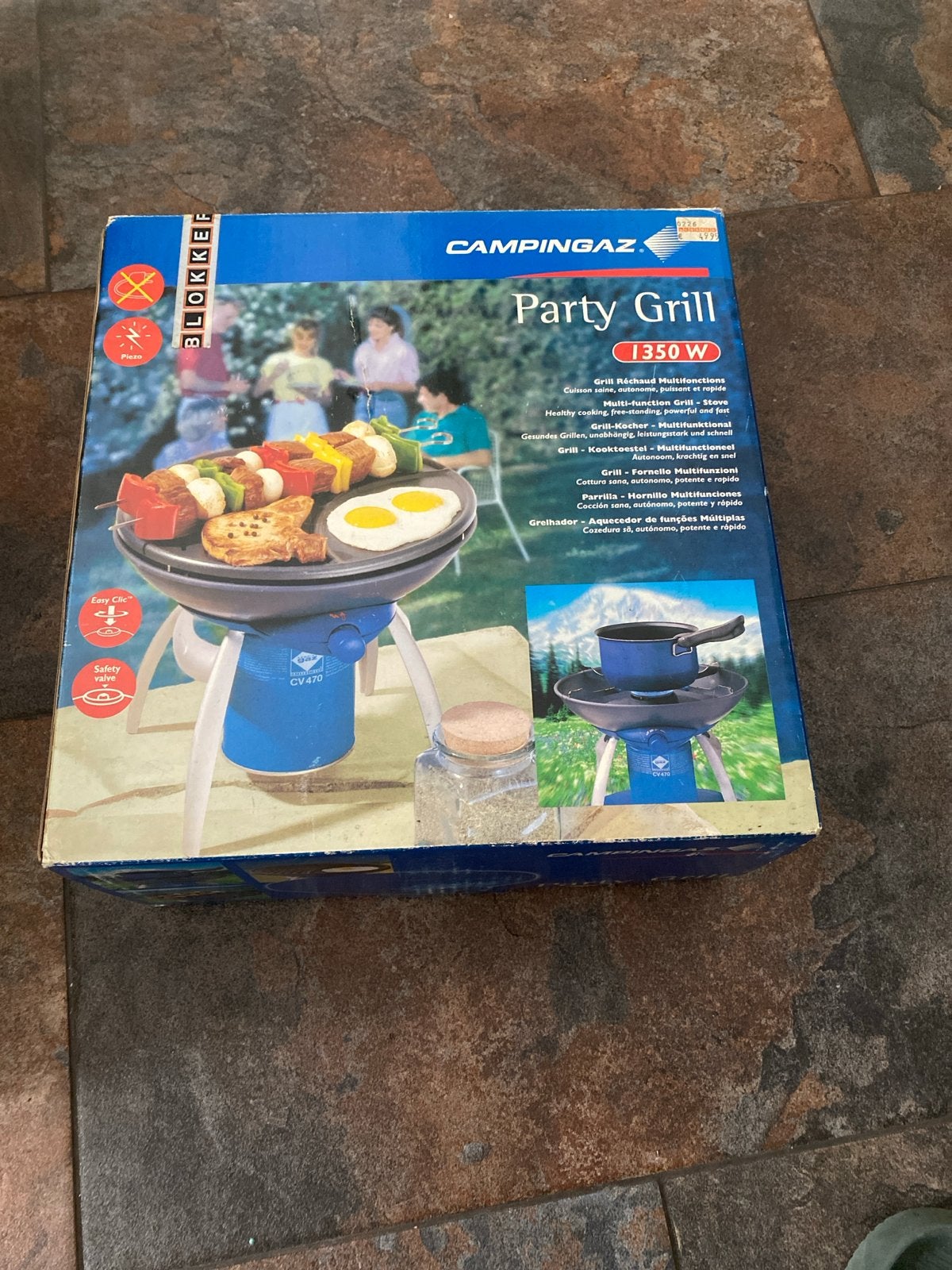 Campingaz Party Grill 1350W - Zo goed als nieuw, Ophalen, Gebruikt