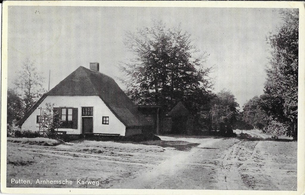 Putten, Arnhemse Karweg, stolpboerderij, Verzenden, 1940 tot 1960, Gelopen, Gelderland