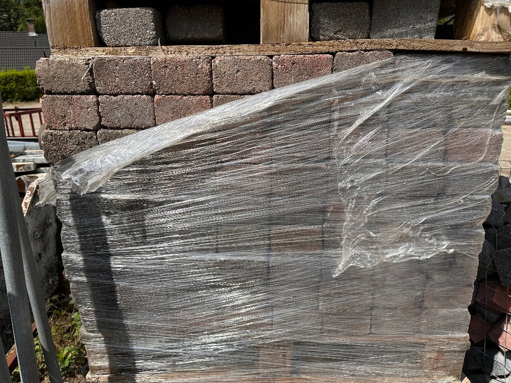 37,8m2 Rumbelstones 10x10 stenen, bestrating, sierbestrating, Ophalen, Klinkers, Nieuw, 10 m² of meer