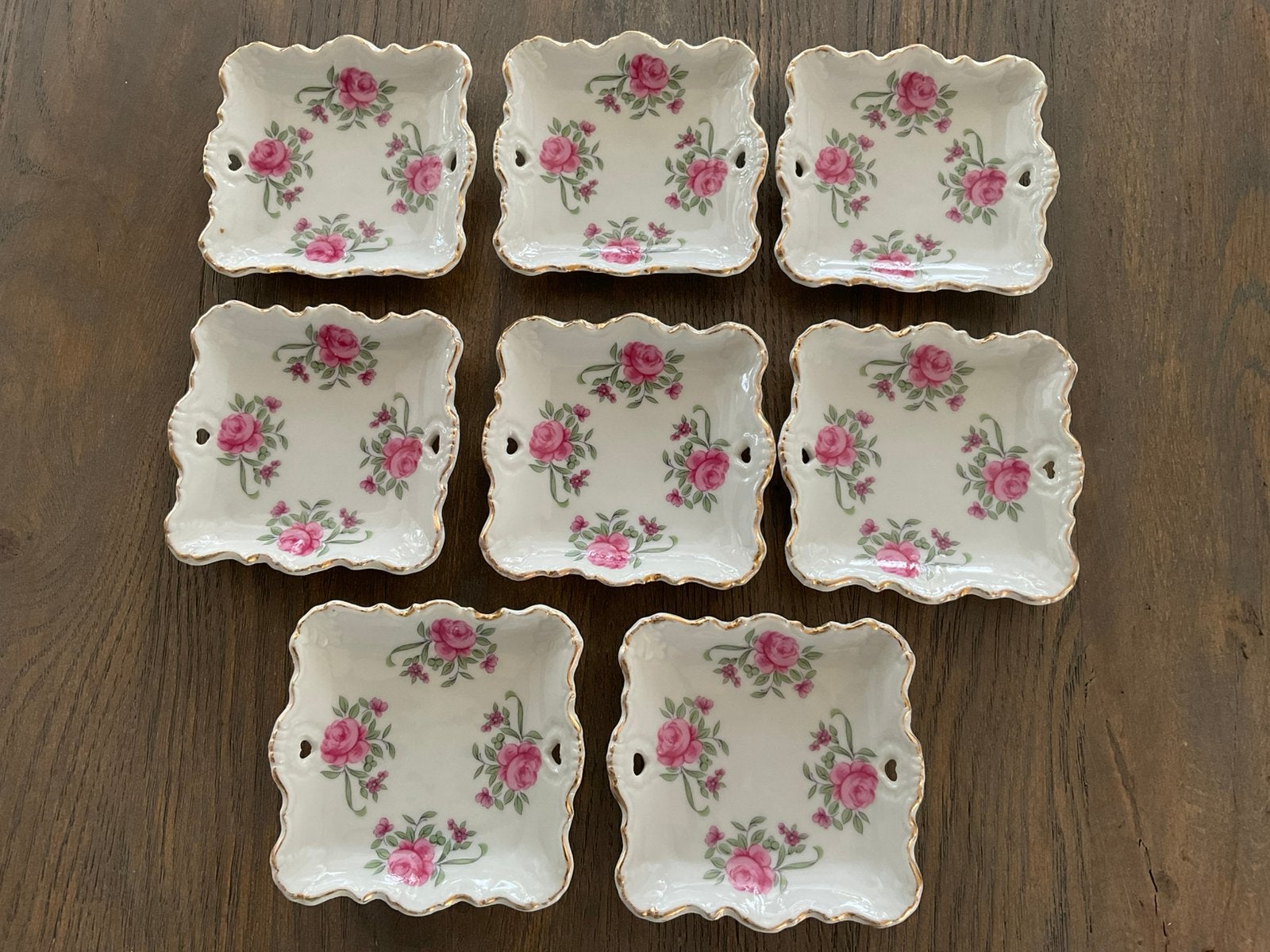 8 petit four schaaltjes, Ophalen of Verzenden, Overige stijlen, Porselein, Schaal of Schalen