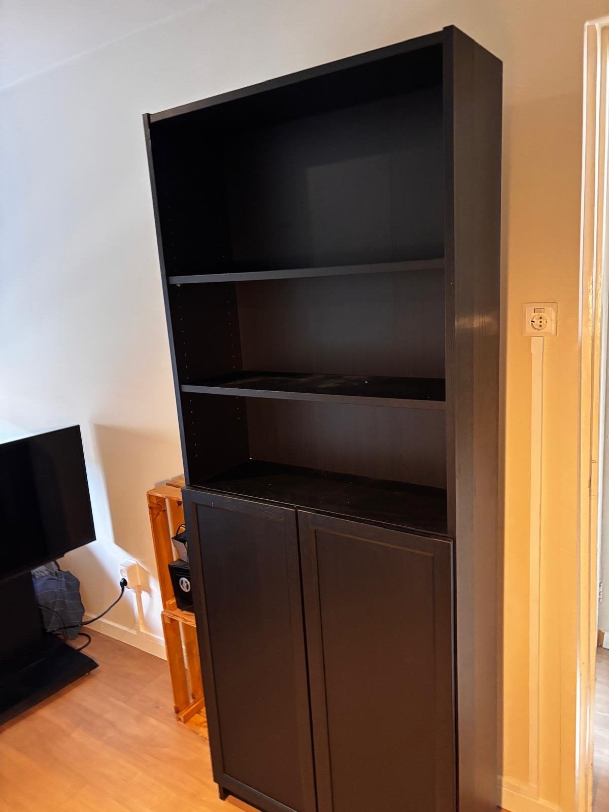 Ikea billy boekenkast met open vakken en deuren, Huis en Inrichting, Ophalen, Minder dan 50 cm, Gebruikt, 200 cm of meer