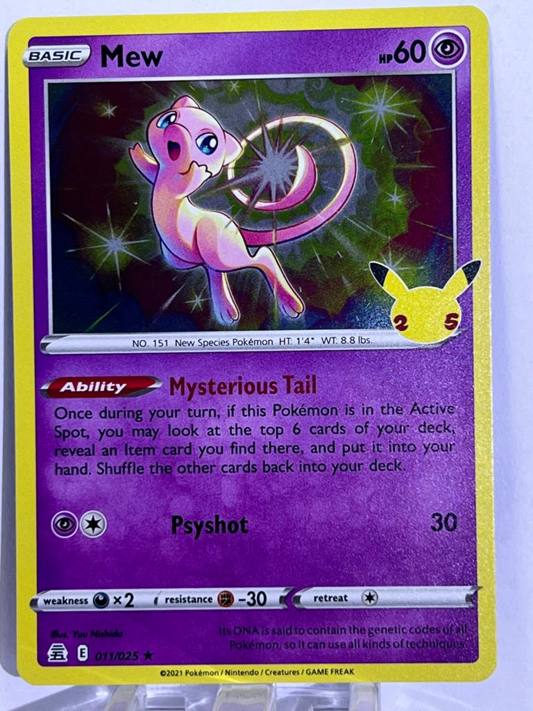 Mew 25th Celebration set - NM, Ophalen of Verzenden, Zo goed als nieuw, Losse kaart, Foil