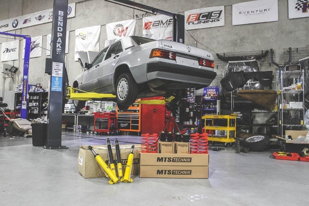 MTS Technik schroefset verlaging - Mercedes 190 W201 82-93, Ophalen of Verzenden