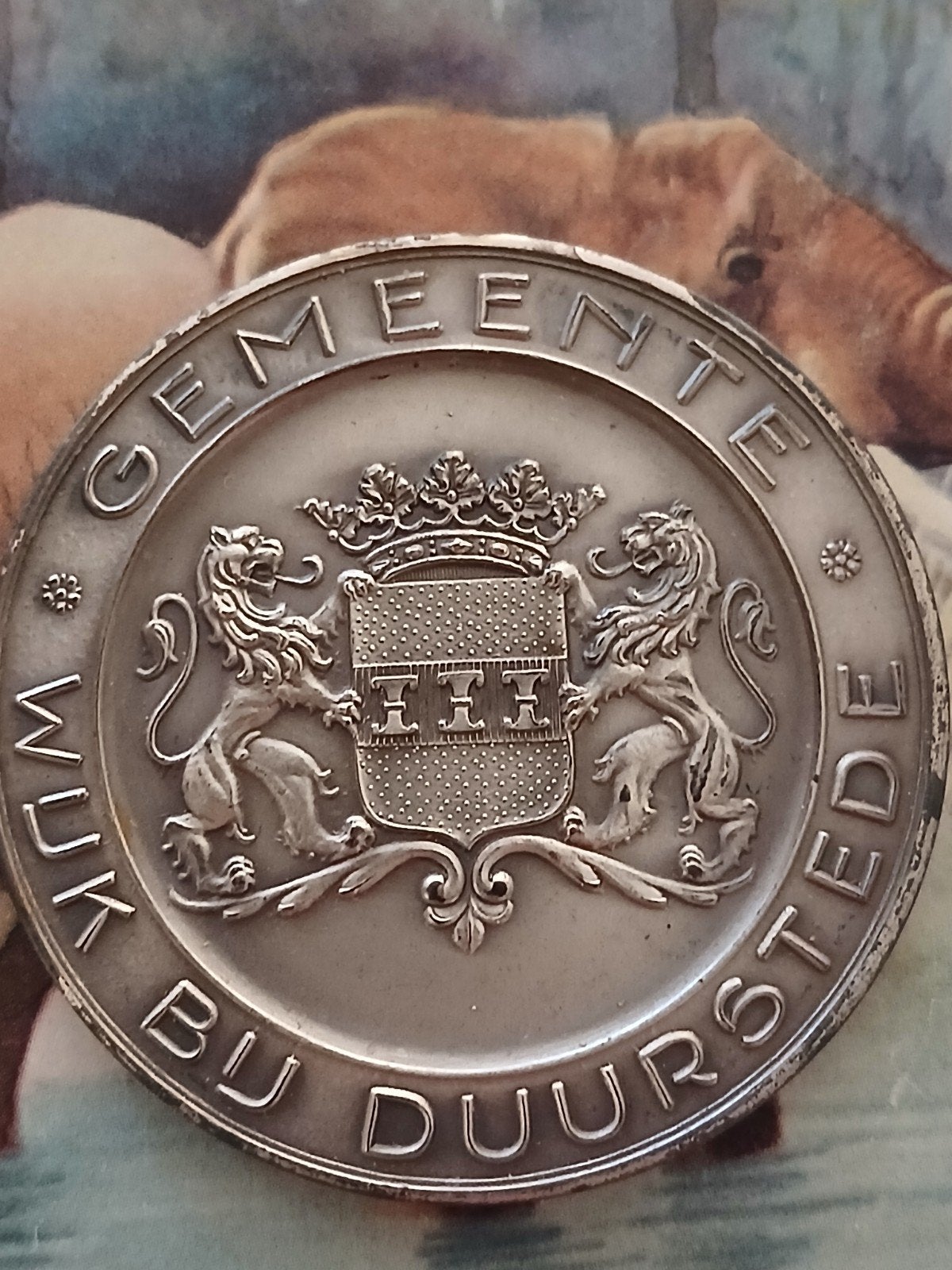 Zilveren penning Gemeente Wijk bij Duurstede 1960, Ophalen of Verzenden
