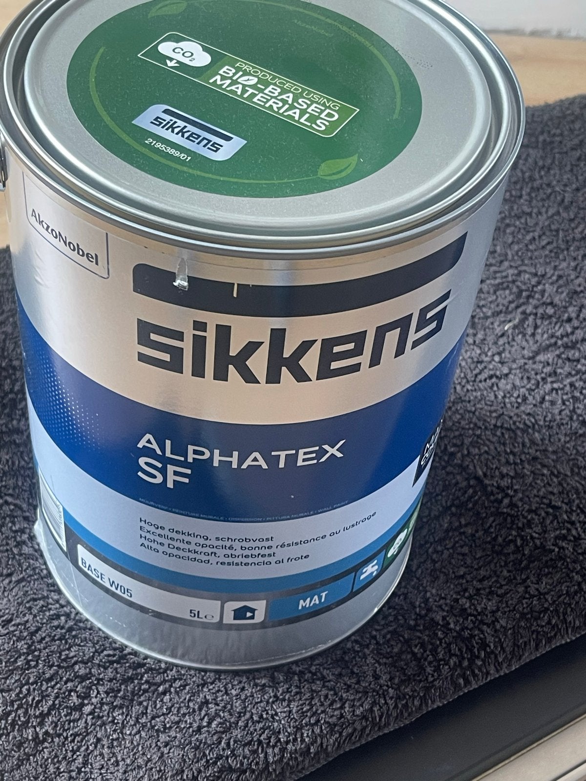 Sikkens Alphatex SF Muurverf Mat 5L - Nieuw, Overige kleuren, 5 tot 10 liter, Nieuw, Ophalen of Verzenden