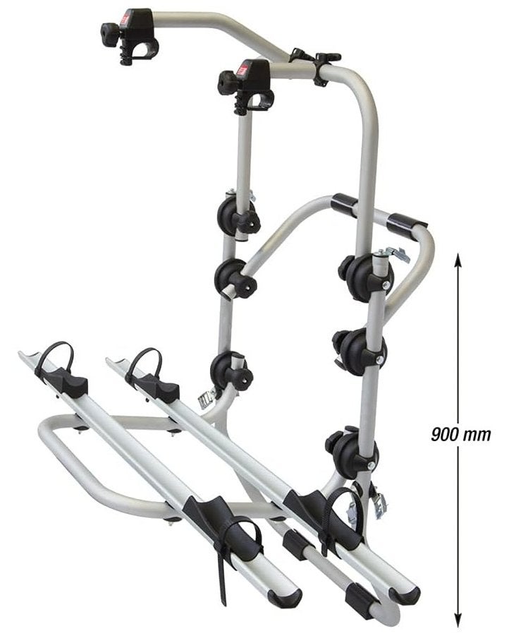 Fietsendrager voor 2x e-bike op de achterklep, Gebruikt, Elektrische fiets, 2 fietsen, Achterklepdrager