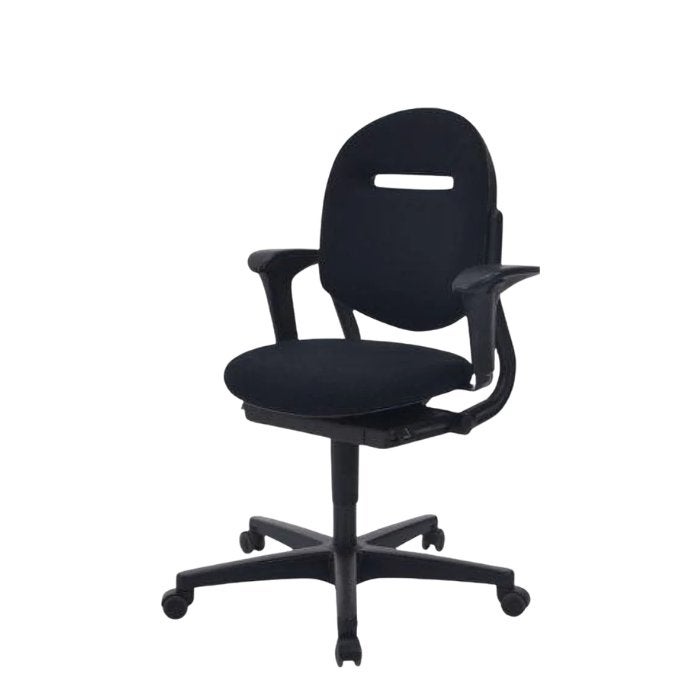 Bureaustoel Ahrend 220 - Zwart - Gebruikt, Huis en Inrichting, Bureaustoelen, Gebruikt, Zwart, Ophalen of Verzenden, Bureaustoel