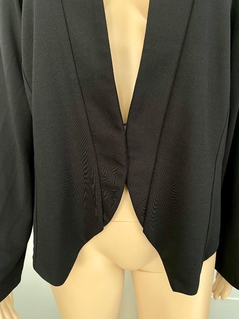 G747 Nieuw: Leins maat L=42/44 jasje vest colbert blazer, Leins, Zwart, Maat 42/44 (L), Nieuw