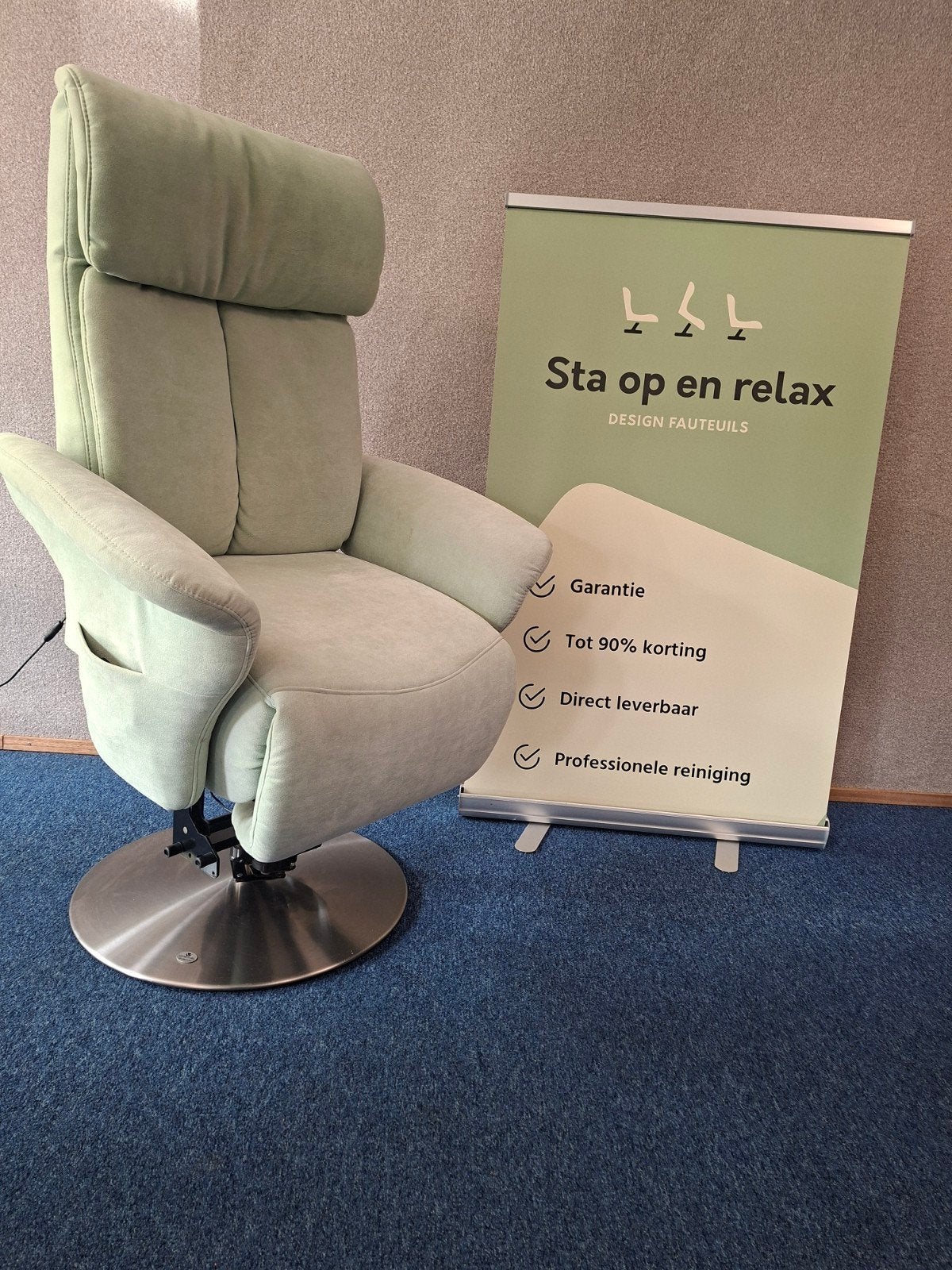 Sta op relax fauteuil Meubelzorg Sublime als nieuw!, Ophalen of Verzenden, Zo goed als nieuw, Staopenrelax@gmail.com, Sta-op-en-relax
