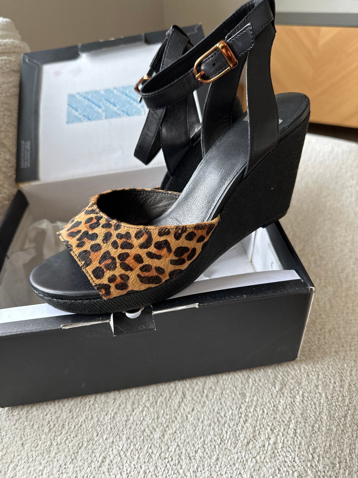 Vagabond sleehakken maat 40 nieuw in doos - Leopard print, Ophalen, Nieuw, Zwart, Sandalen of Muiltjes