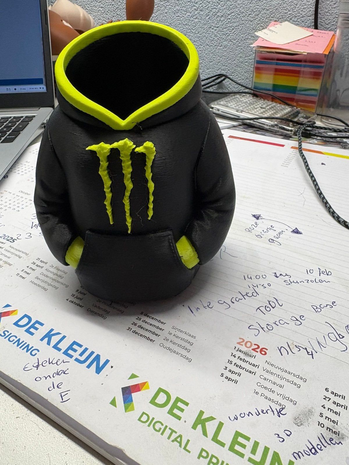 Monster Energy blikhouder in hoodie design 3d, Verzenden, Nieuw