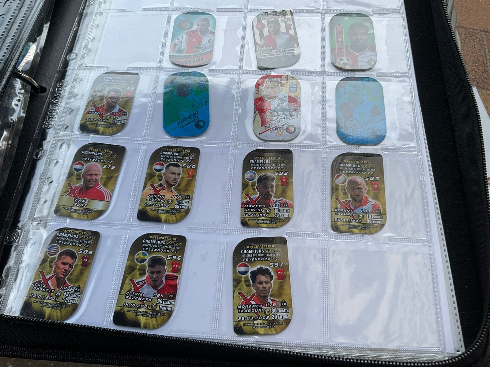 Feyenoord 14/x tag,s Panini alleen uitgegeven in griekenland, Ophalen, Feyenoord, Poster, Plaatje of Sticker