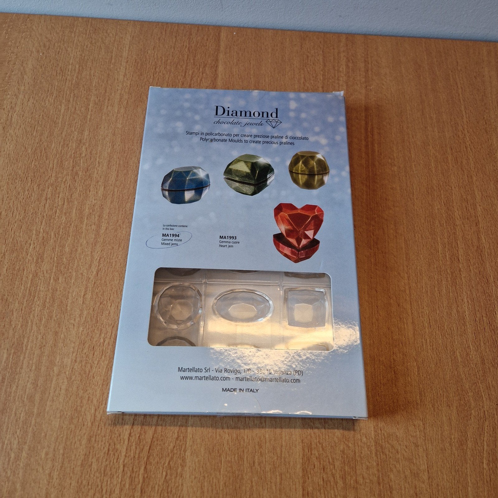 Martellato Diamond Chocolade Juwelen Mallen - Nieuw, Overige typen, Kunststof, Nieuw, Ophalen of Verzenden
