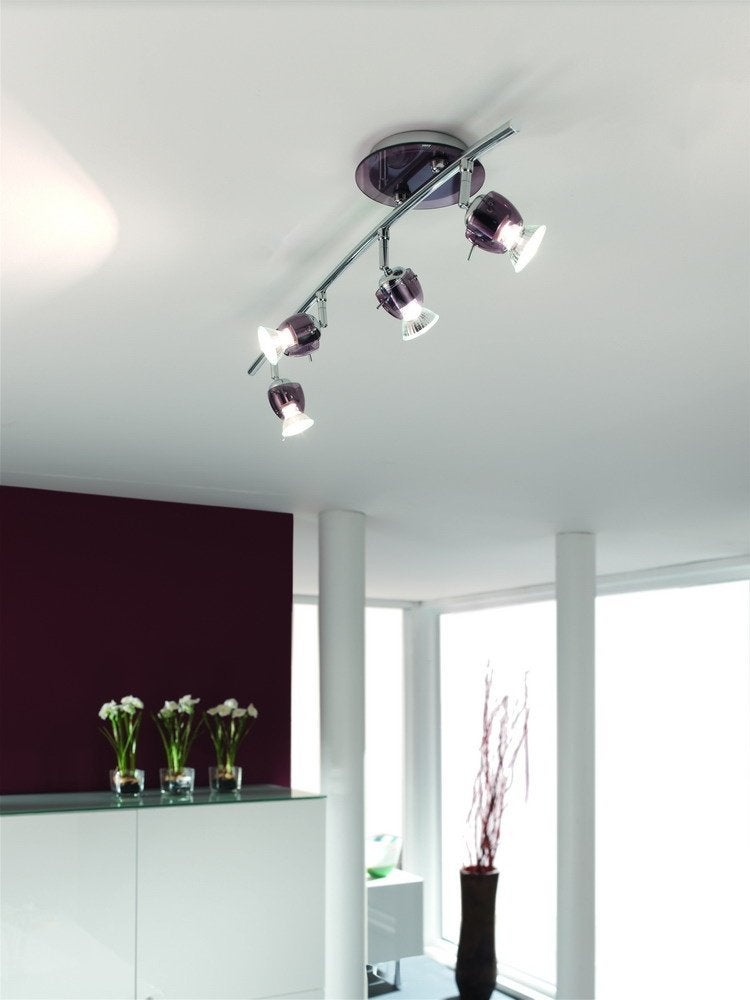 Plafondlamp / Plafondspot MASSIVE Lara Chroom -60% OFF!!!, Ophalen of Verzenden, Nieuw, Metaal, GU10
