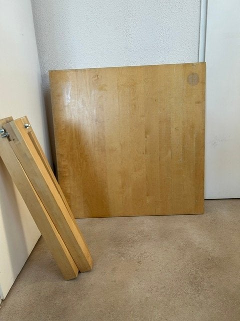 Bjursta uitschuiftafel Ikea, Ophalen, Gebruikt, 50 tot 100 cm, Vijf personen of meer