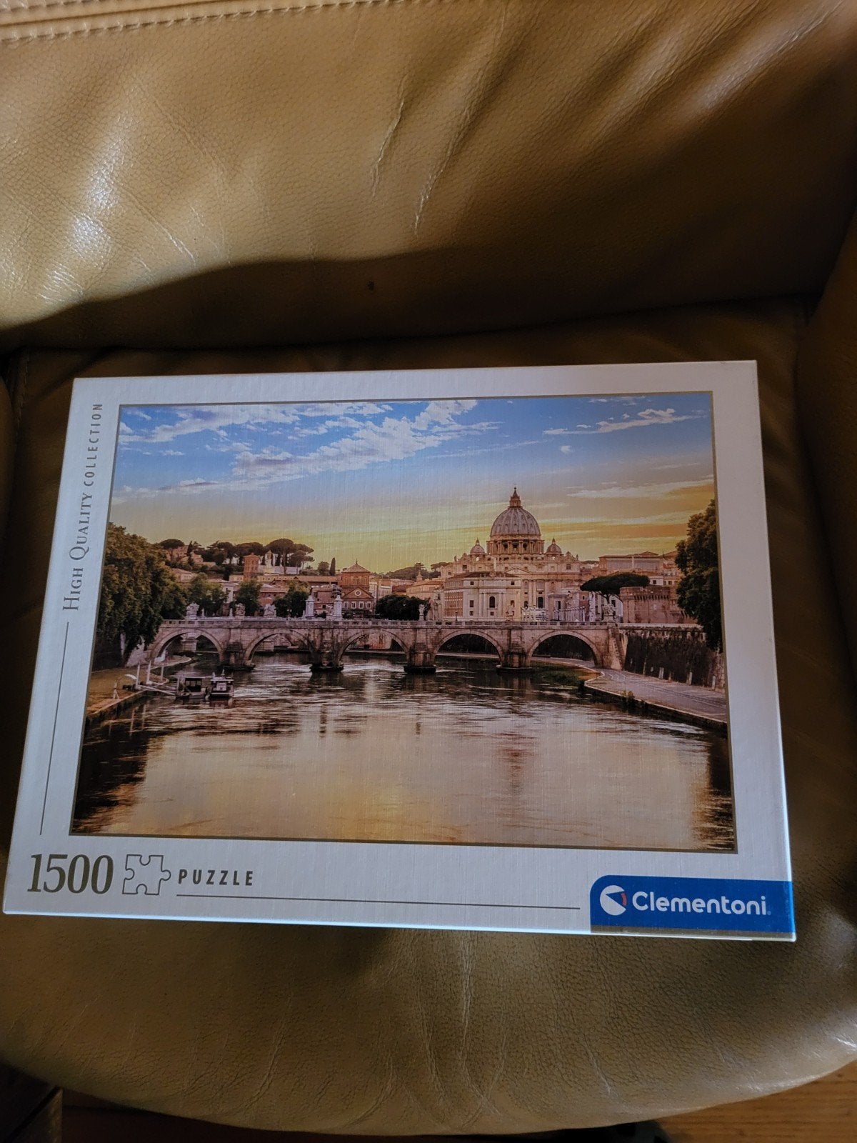 Clementoni 1500 Stukjes Puzzel - Rome, Sint-Pietersbasiliek, Een of twee spelers, Ophalen of Verzenden, Zo goed als nieuw, Clementoni