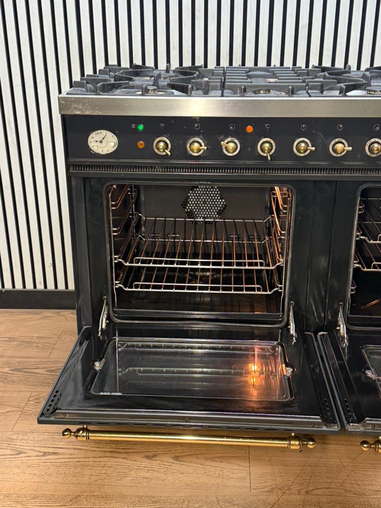 Luxe Boretti Fornuis 5 pits + Lava-Grill 2 ovens 120 cm, Witgoed en Apparatuur, Fornuizen, Fornello Esperta, Refurbished, Ophalen of Verzenden