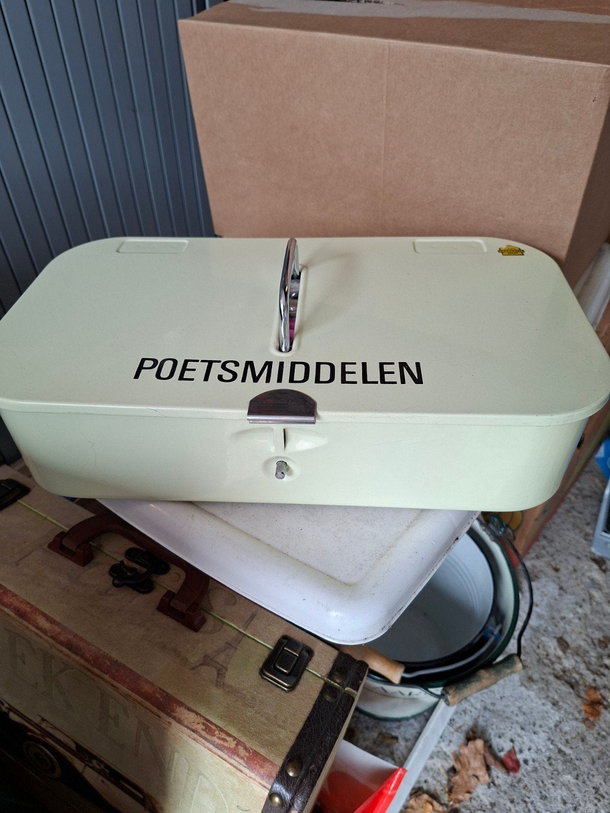 Vintage Brabantia Poetsdoos - Made in Holland, Ophalen of Verzenden