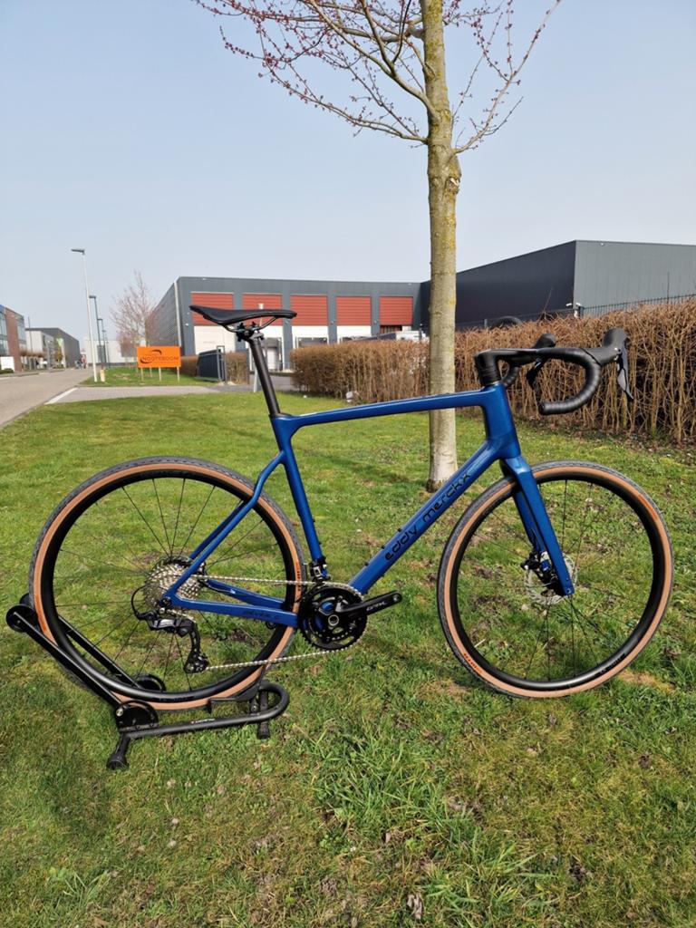 Eddy Merckx Pévèle Carbon Maat L Jeans Blue Metallic Shimano, Ophalen, Nieuw, Overige typen