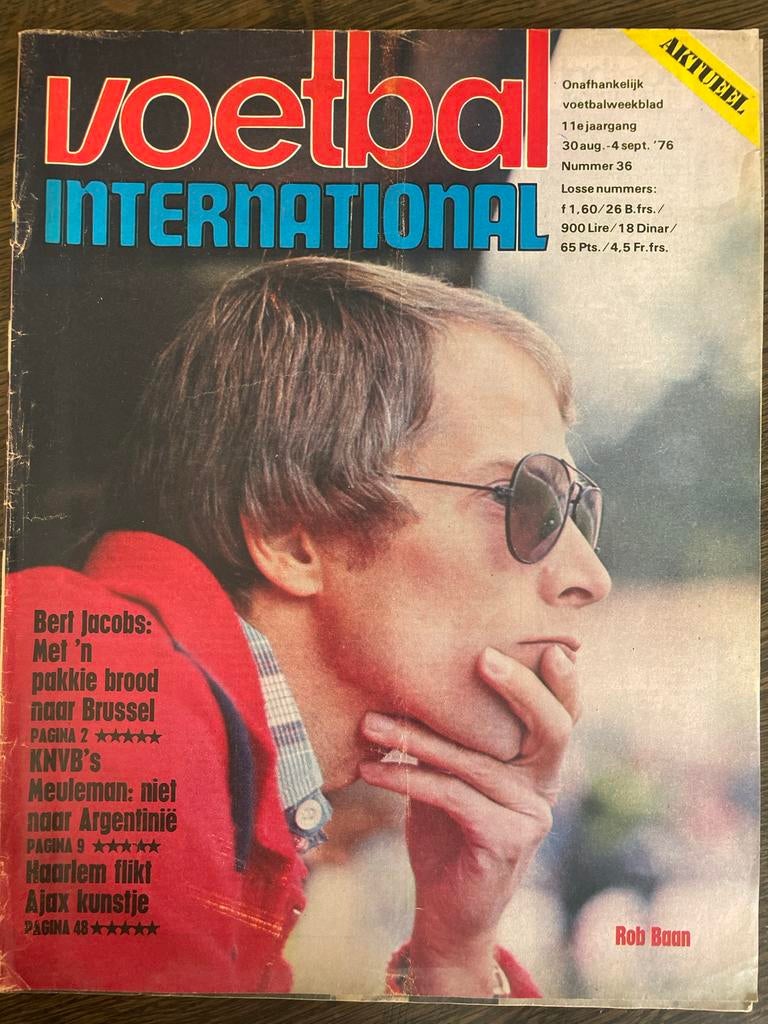 Voetbal International nummer 36 uit 1976, Boeken, Tijdschriften en Kranten, Ophalen of Verzenden, Gelezen, Sport en Vrije tijd