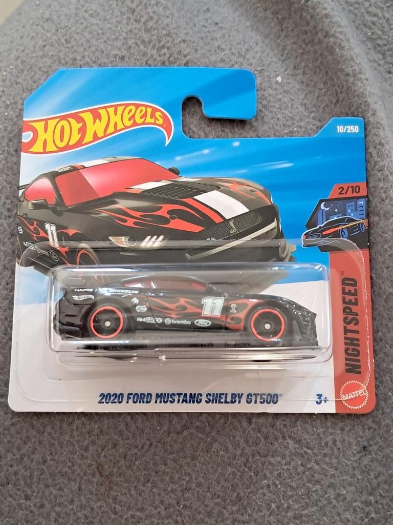 Hot Wheels 2020 Ford Mustang Shelby GT500 zwart nieuw ovp, Ophalen of Verzenden, Nieuw, Auto