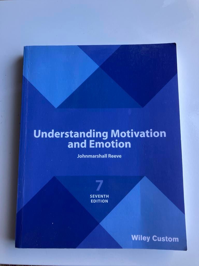 Understanding Motivation and Emotion - 7e editie, Ophalen of Verzenden, Gelezen, Klinische psychologie