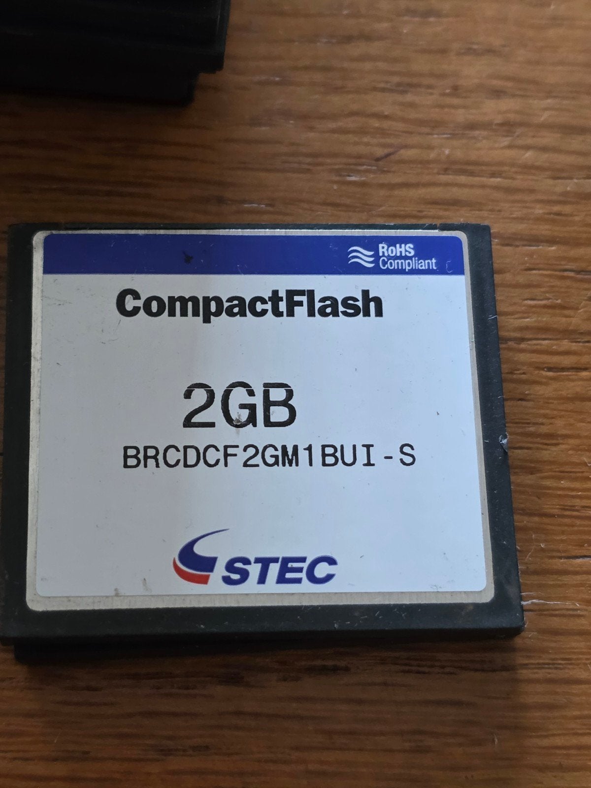 STEC CompactFlash 2GB Geheugenkaart, Gebruikt, STEC, Ophalen of Verzenden, 2 GB
