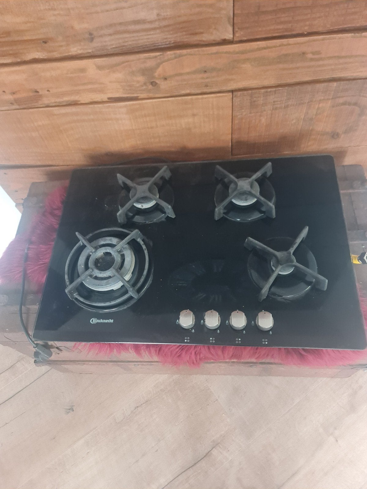 Bauknecht gaskookplaat - 4 kookzones, Ophalen, Gebruikt, 4 kookzones, Inbouw