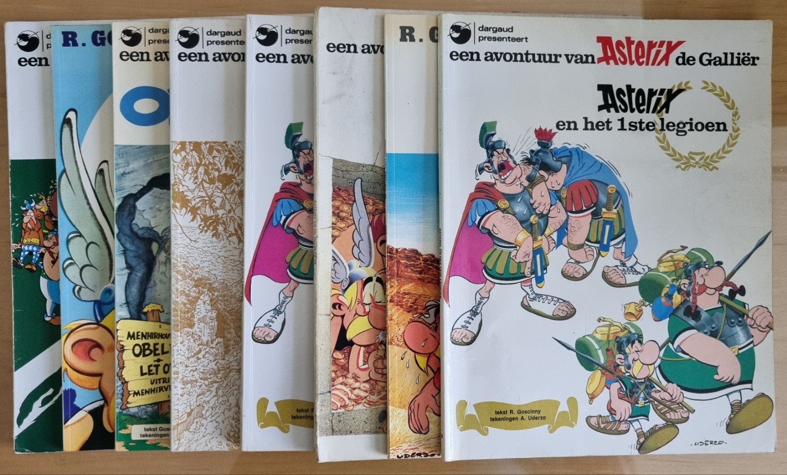 Asterix bundel (8x, waarvan 1 dubbel), Meerdere stripboeken, Ophalen of Verzenden, Gelezen