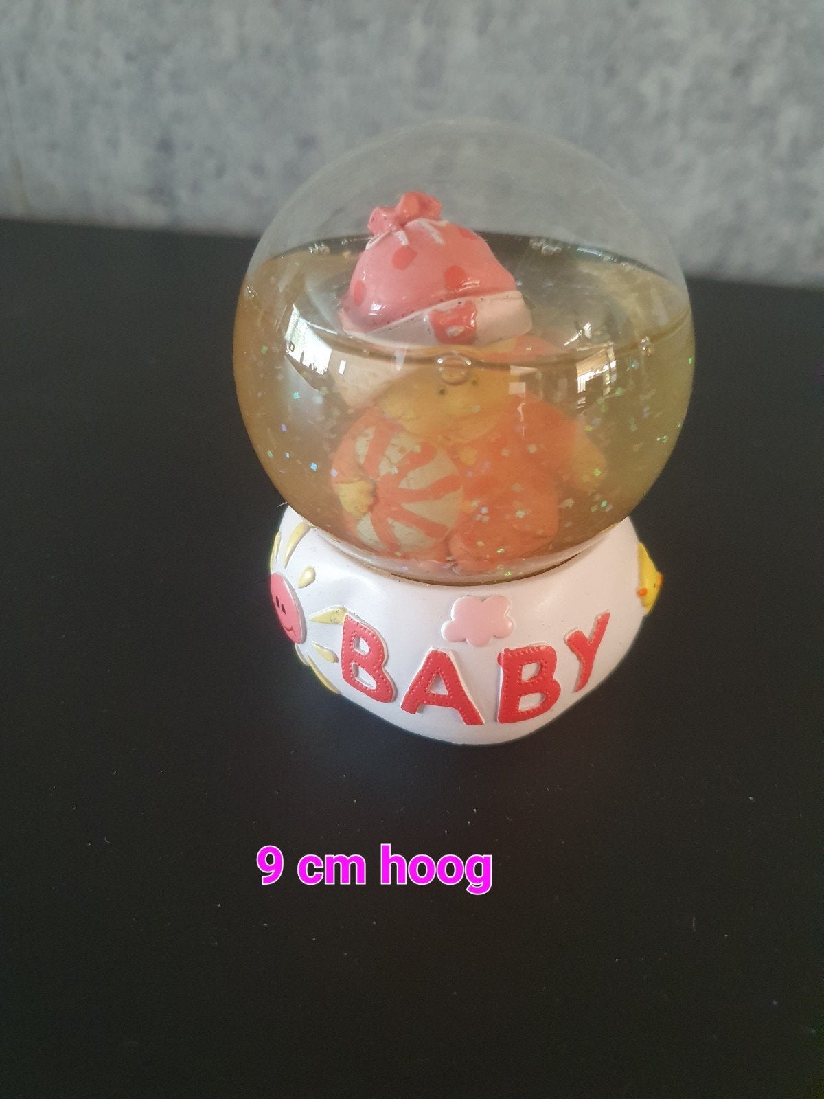 Baby Glitterbol - 9 cm hoog, Ophalen of Verzenden, Gebruikt, Kraamcadeau