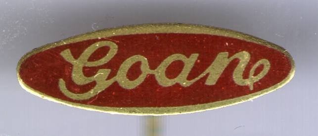GOAN pompen blik speldje ( P_177), Verzenden, Zo goed als nieuw, Merk, Speldje of Pin