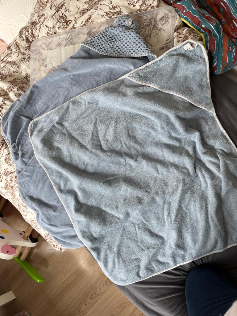 Koeka omslagdoeken blauw 2x, Kinderen en Baby's, Ophalen of Verzenden, Gebruikt, Overige typen