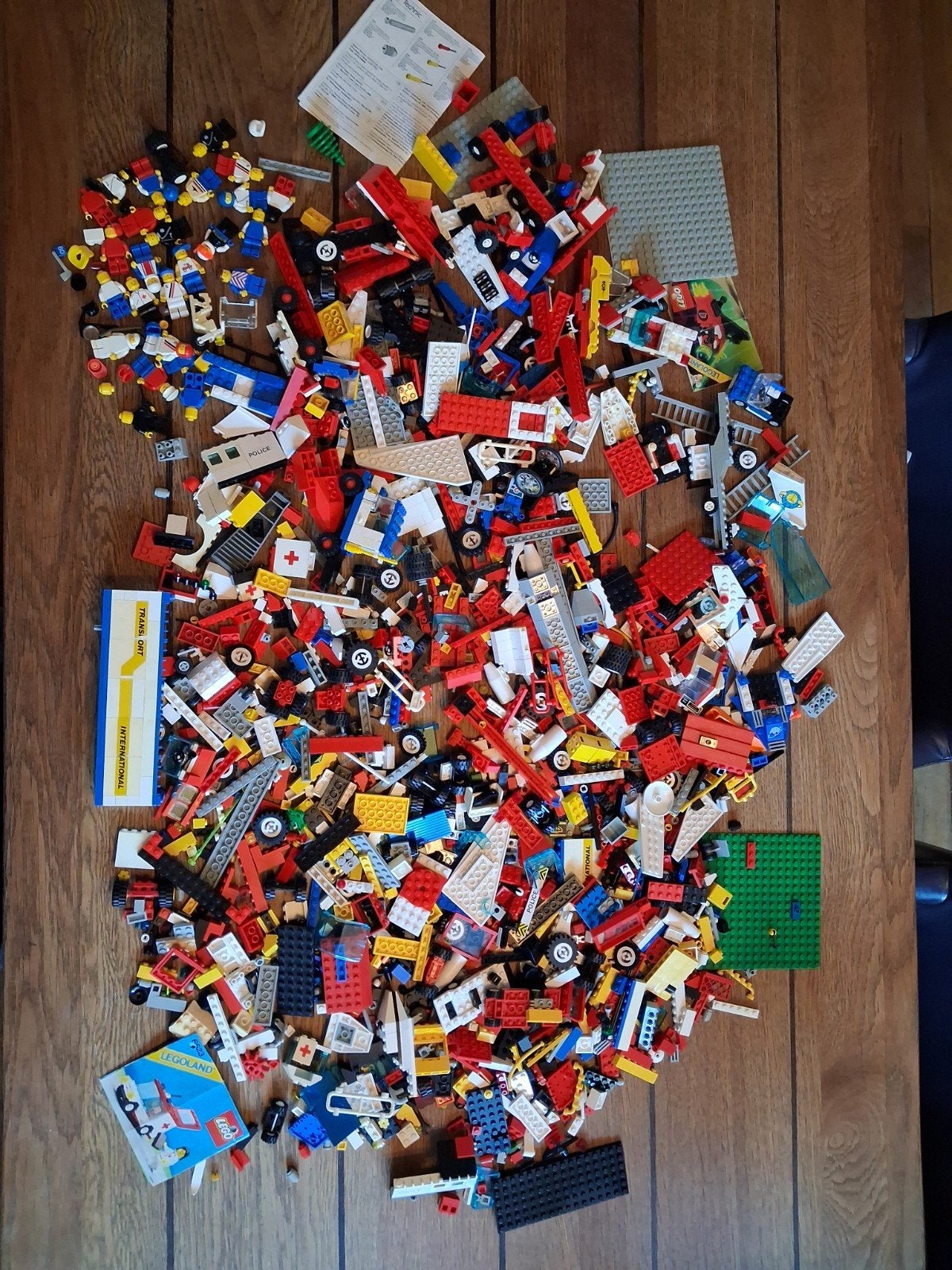 partij LEGO vintage met veel minifiguren bijna 3 kilo, Gebruikt, Lego, Ophalen of Verzenden, Inclusief instructies