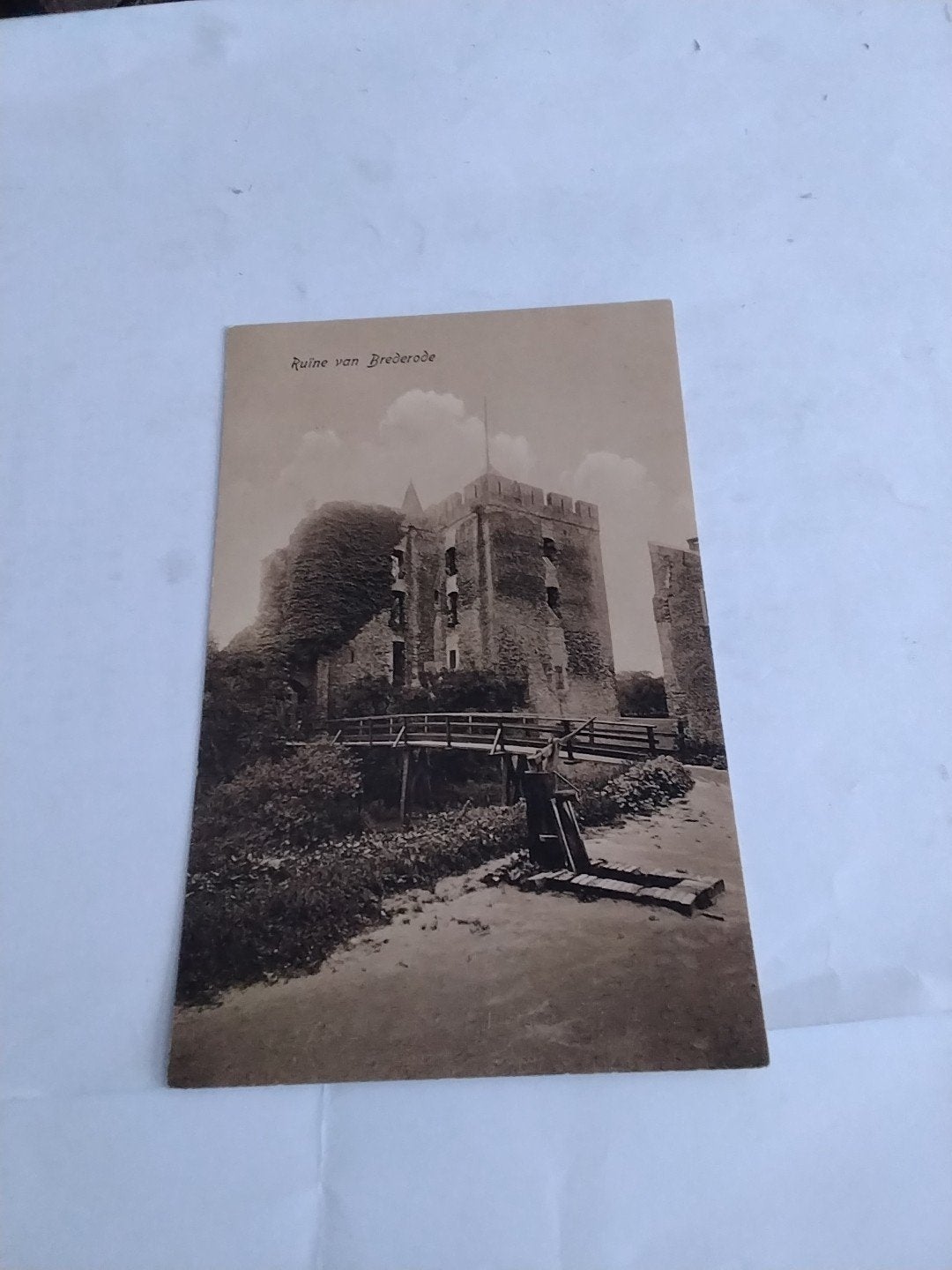 Oude Ansichtkaart Ruïne van Brederode Santpoort, Ophalen of Verzenden, Voor 1920, Ongelopen, Noord-Holland