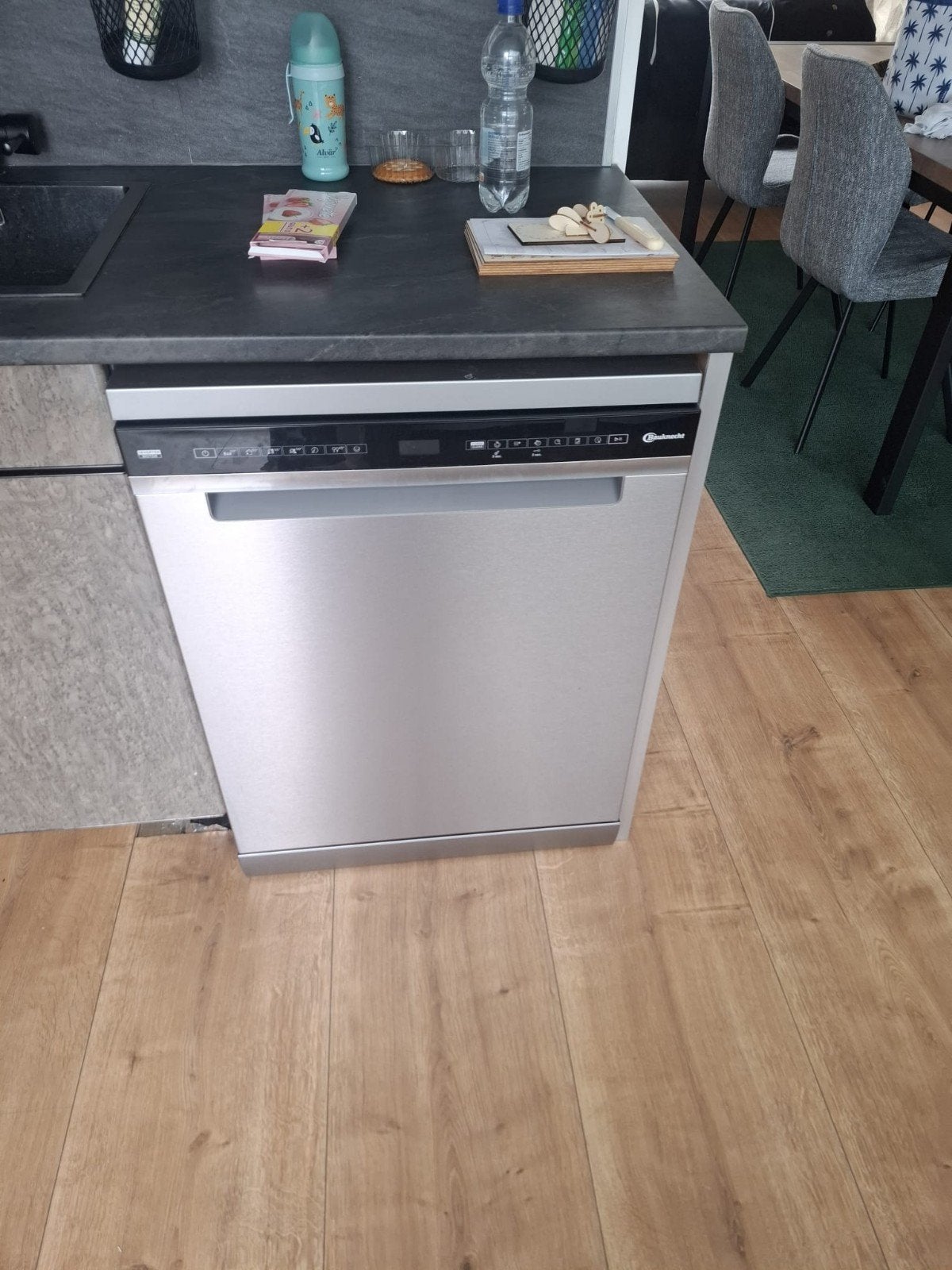 Bauknecht vaatwasser, RVS-look, Ophalen, Zo goed als nieuw, 85 tot 90 cm, Eco programma